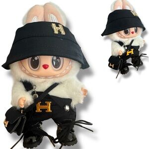 “H” Designer Labubu Outfit. 4 pieces- CLOTHES ONLY